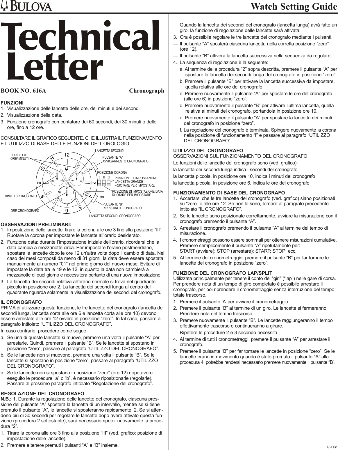 Page 4 of 6 - Bulova Bulova-Chronograph-Setup-Guide- ManualsLib - Makes It Easy To Find Manuals Online!  Bulova-chronograph-setup-guide