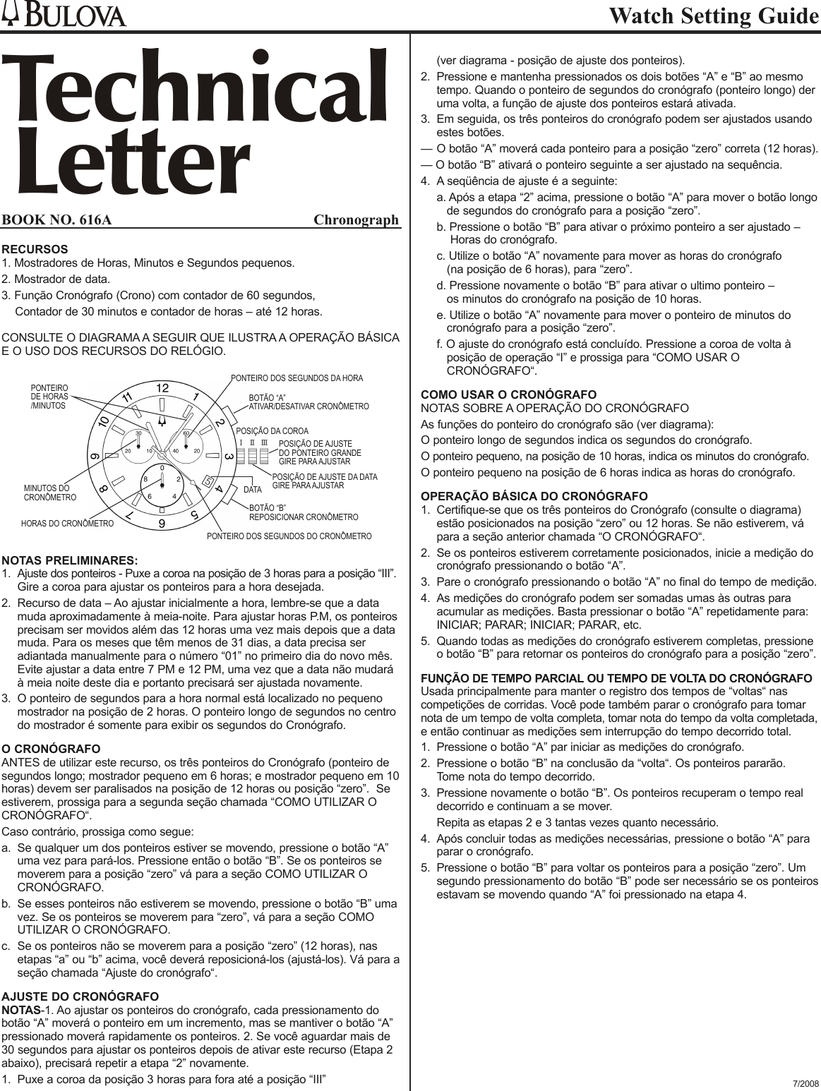 Page 5 of 6 - Bulova Bulova-Chronograph-Setup-Guide- ManualsLib - Makes It Easy To Find Manuals Online!  Bulova-chronograph-setup-guide