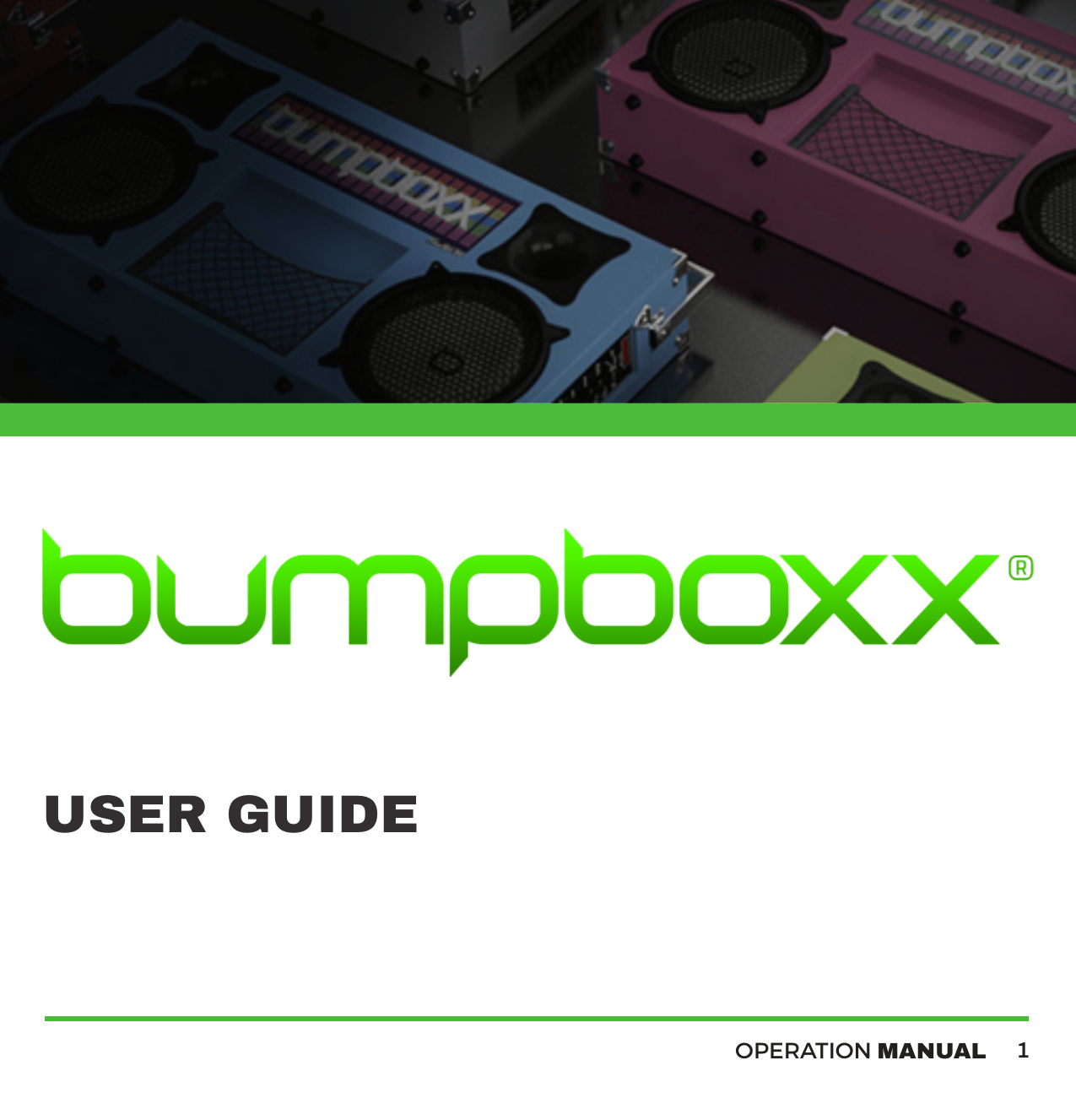 USER GUIDEOPERATION MANUAL1