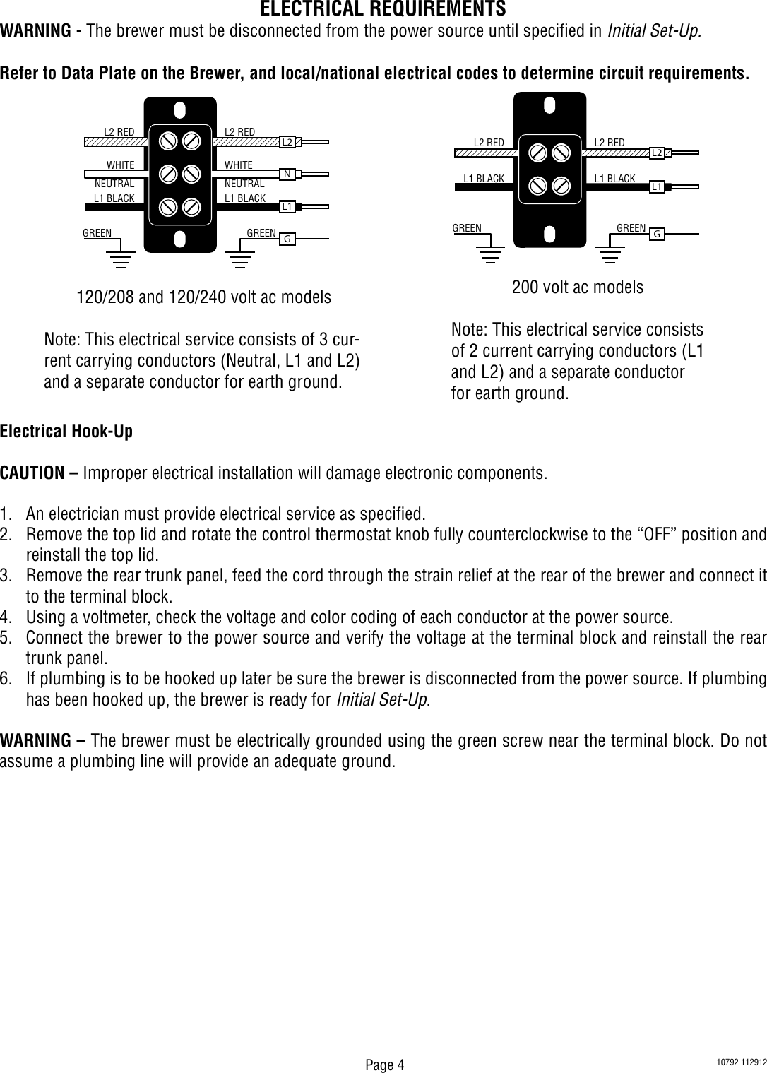 Page 4 of 9 - Bunn Bunn-Bunn-Beverage-Dispenser-Ic3B-Users-Manual- Installation, Operating, IC3 & IC3B Installation Operating Guide  Bunn-bunn-beverage-dispenser-ic3b-users-manual