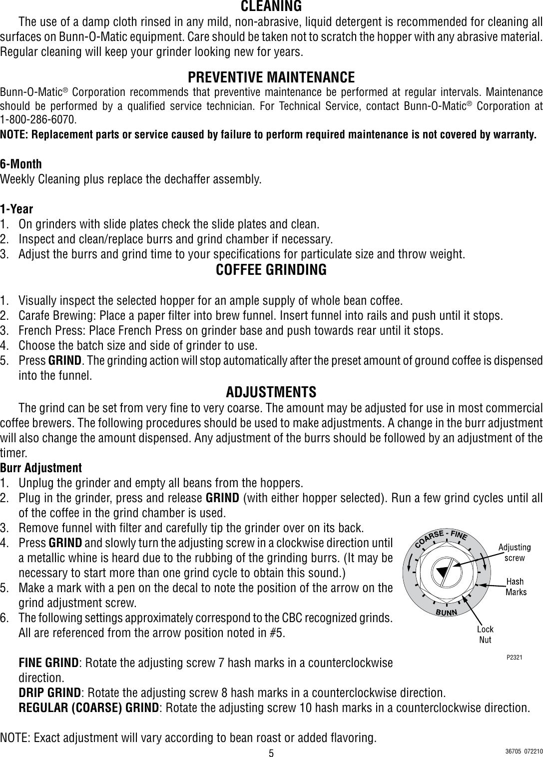 Page 5 of 6 - Bunn Bunn-Bunn-Water-Dispenser-Fpga-2-Dbc-Users-Manual- Installation, Operating, FPG-2 DBC, FPGA-2 FPGB-2 DBC Installation & Operating Guide Bunn-bunn-water-dispenser-fpga-2-dbc-users-manual