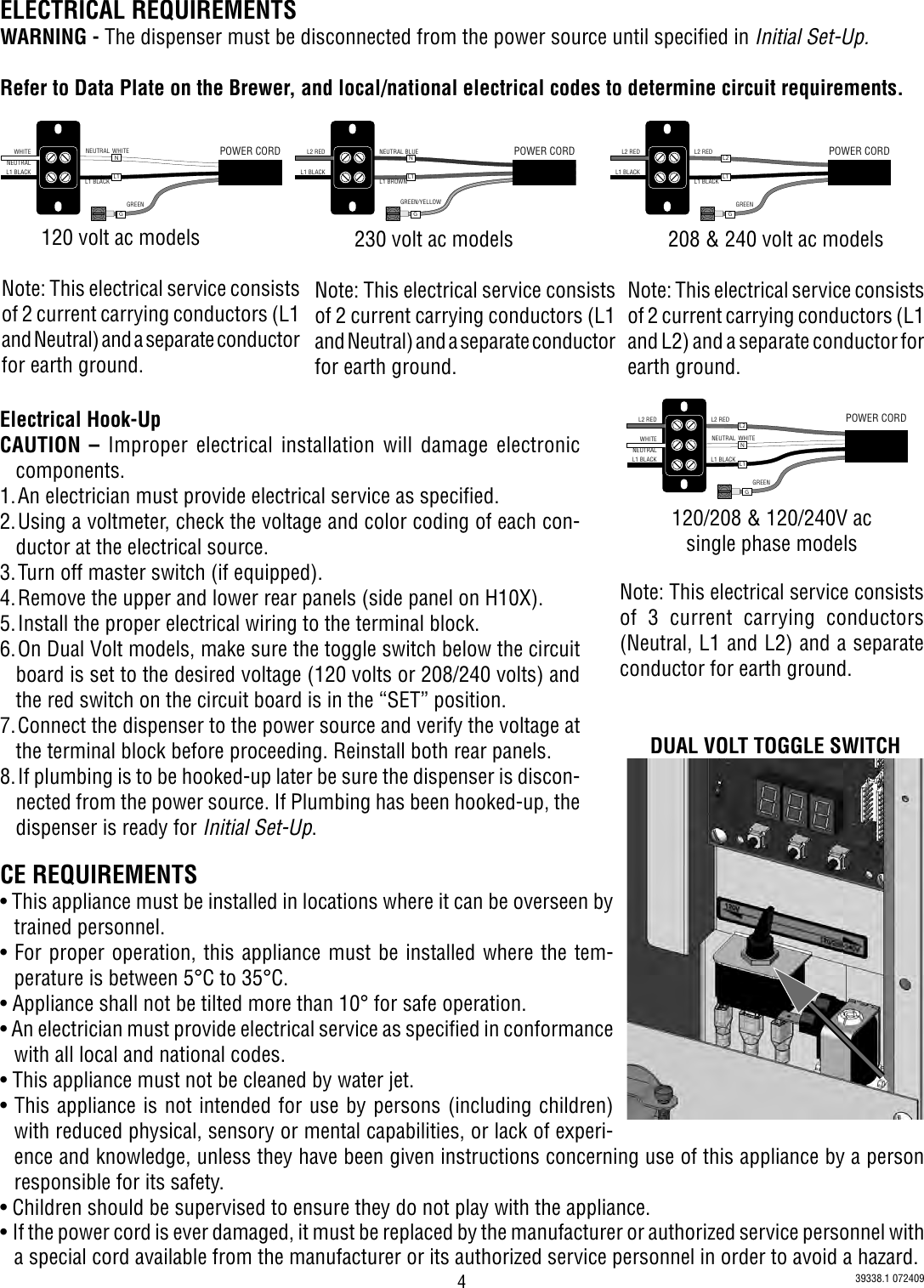 Page 4 of 9 - Bunn Bunn-Bunn-Water-Heater-Dv-Pc-Users-Manual- 39338.0001B  Bunn-bunn-water-heater-dv-pc-users-manual