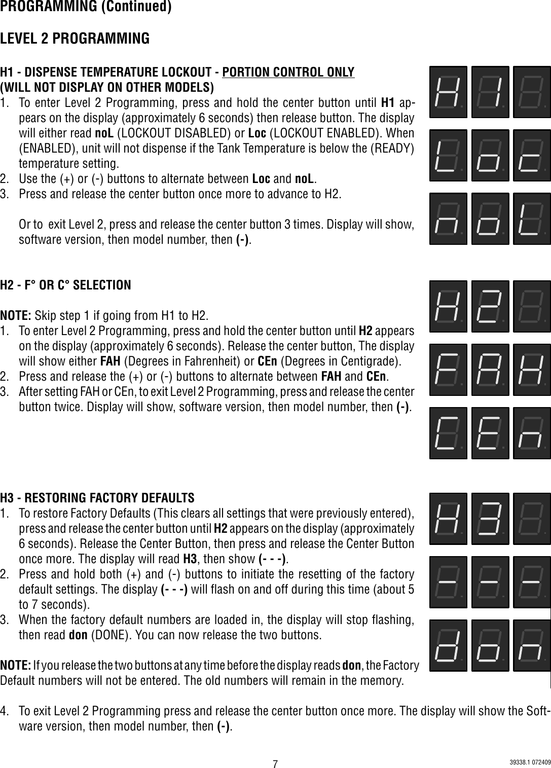 Page 7 of 9 - Bunn Bunn-Bunn-Water-Heater-Dv-Pc-Users-Manual- 39338.0001B  Bunn-bunn-water-heater-dv-pc-users-manual