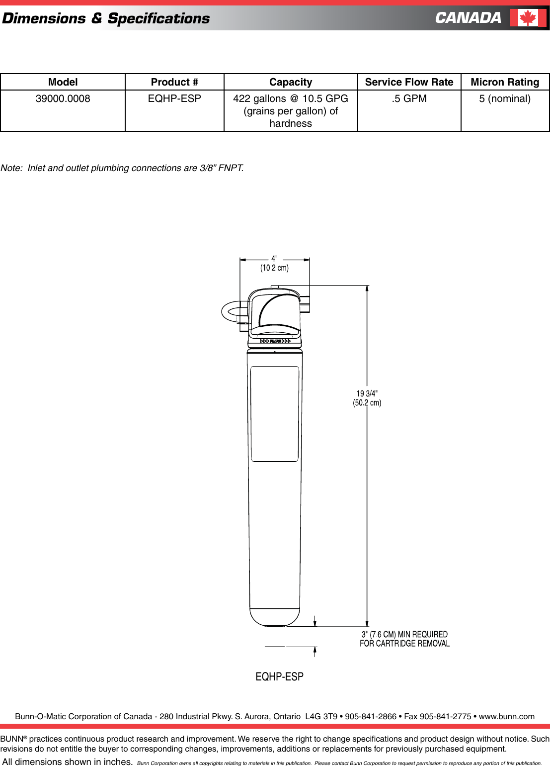 Page 2 of 2 - Bunn Bunn-Easy-Clear-Eqhp-Esp-Users-Manual-  Bunn-easy-clear-eqhp-esp-users-manual