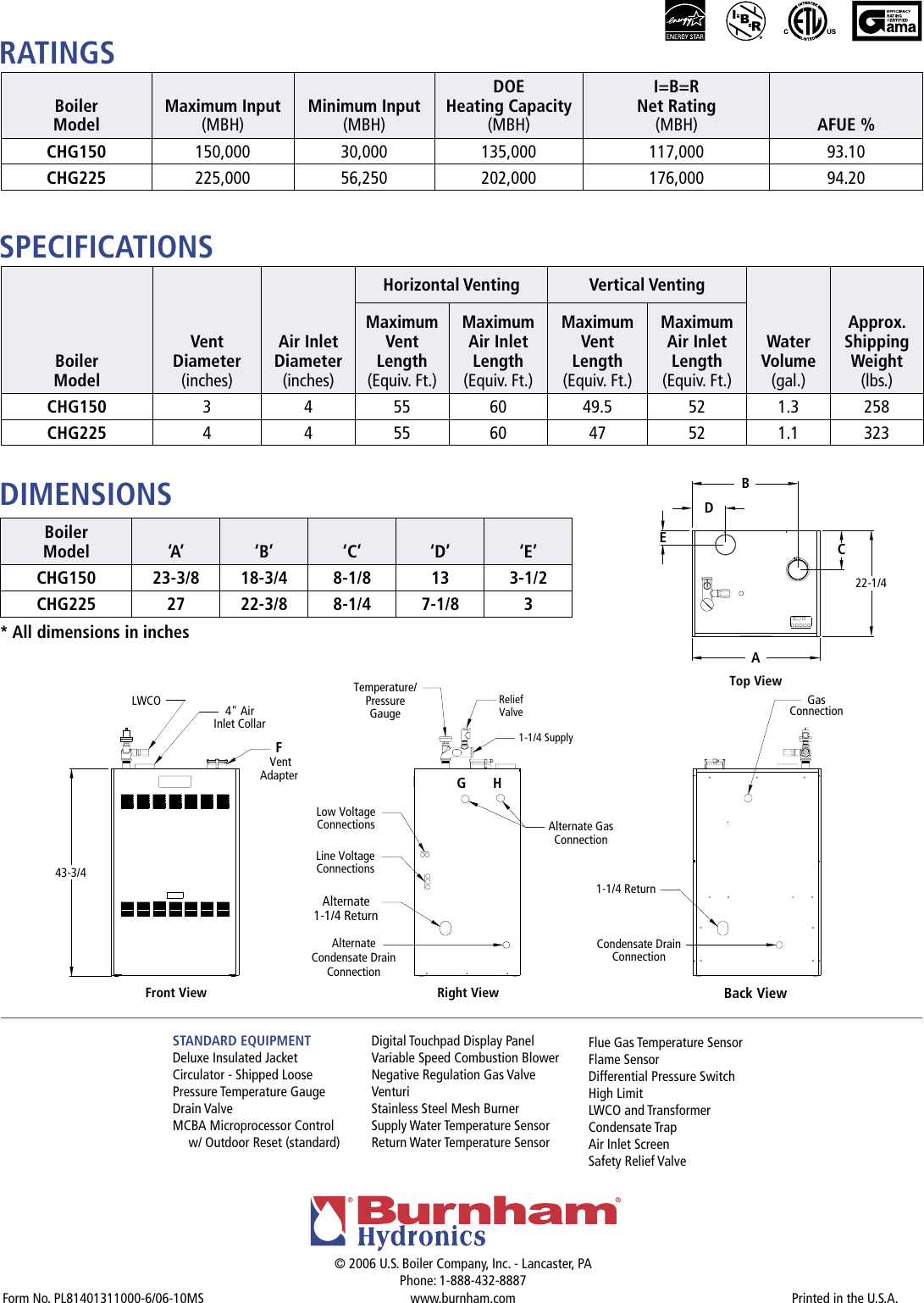 Page 4 of 4 - Burnham Burnham-`A-`B-`C-`D-`E-Users-Manual- CHG Literature  Burnham-`a-`b-`c-`d-`e-users-manual