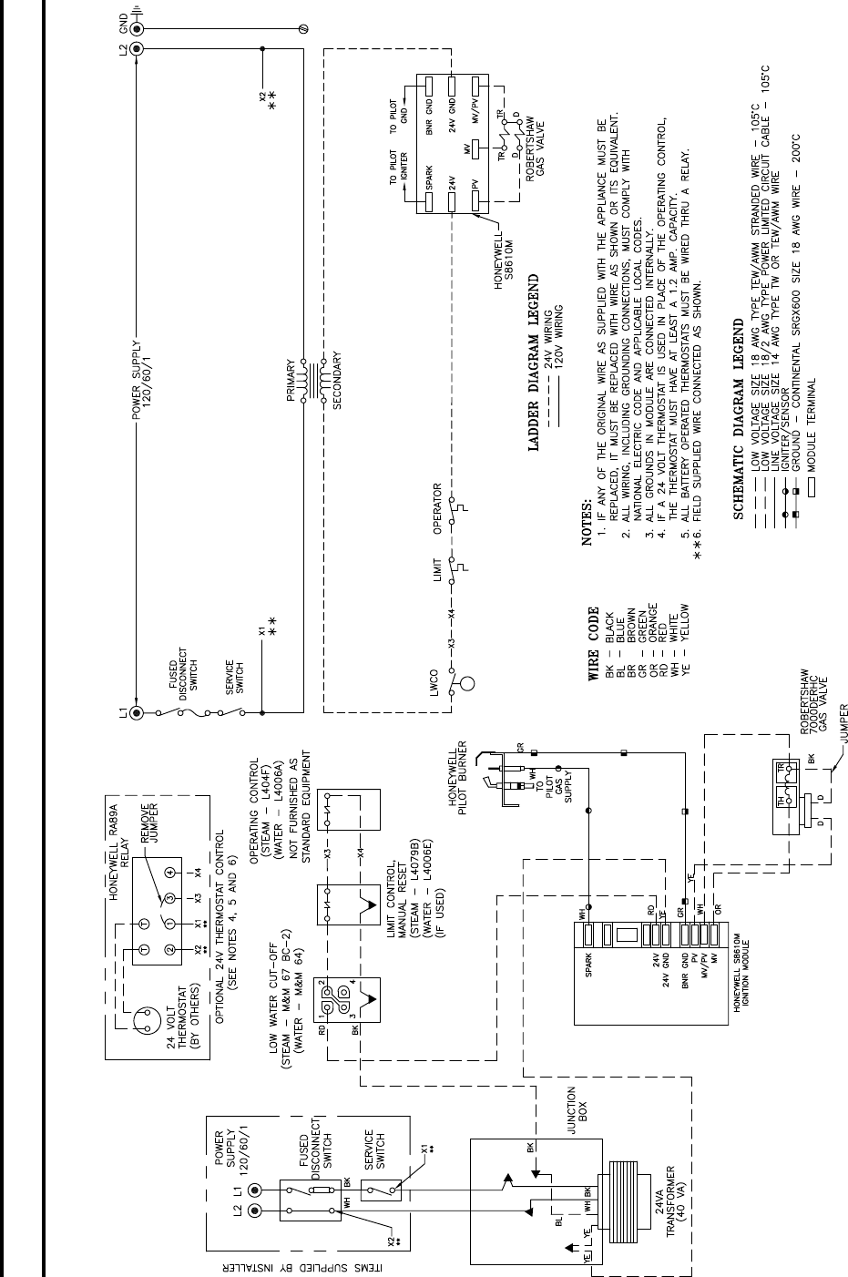 Burnham Series 5b Boiler Installation Operating Instructions