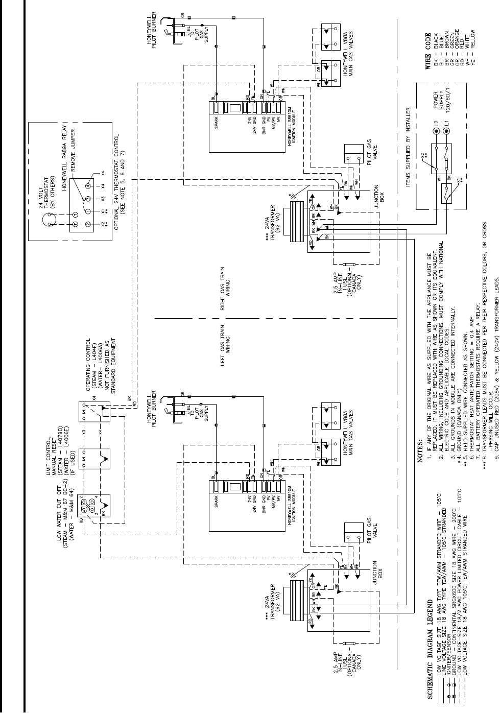 Burnham Series 5B Boiler Installation Operating Instructions