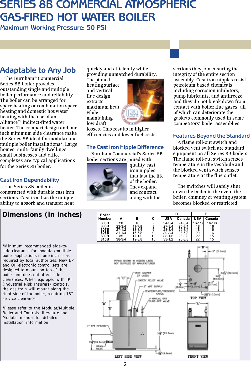 Page 2 of 4 - Burnham Burnham-Series-8B-Brochure- 8B Layout 9-03  Burnham-series-8b-brochure