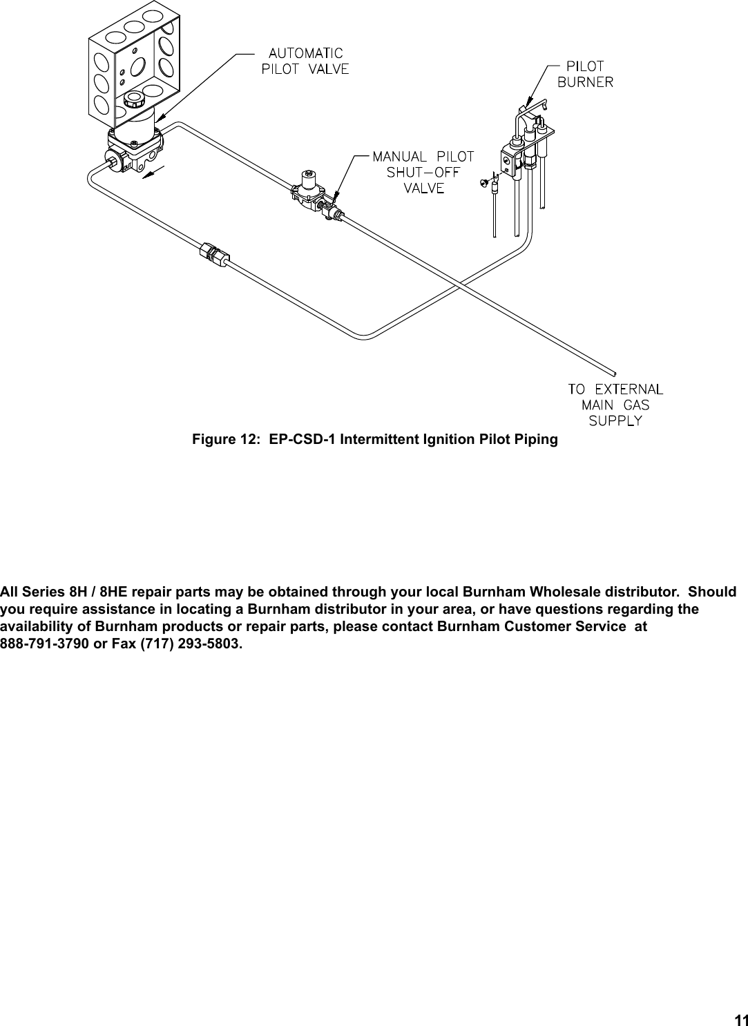 Page 11 of 12 - Burnham Burnham-Series-8H-8He-Boiler-Users-Manual-  Burnham-series-8h-8he-boiler-users-manual