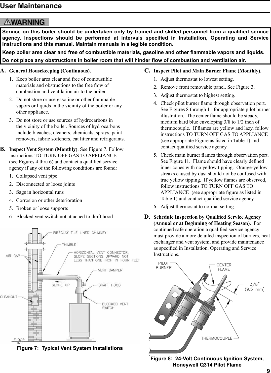 Page 9 of 12 - Burnham Burnham-Series-8H-8He-Boiler-Users-Manual-  Burnham-series-8h-8he-boiler-users-manual
