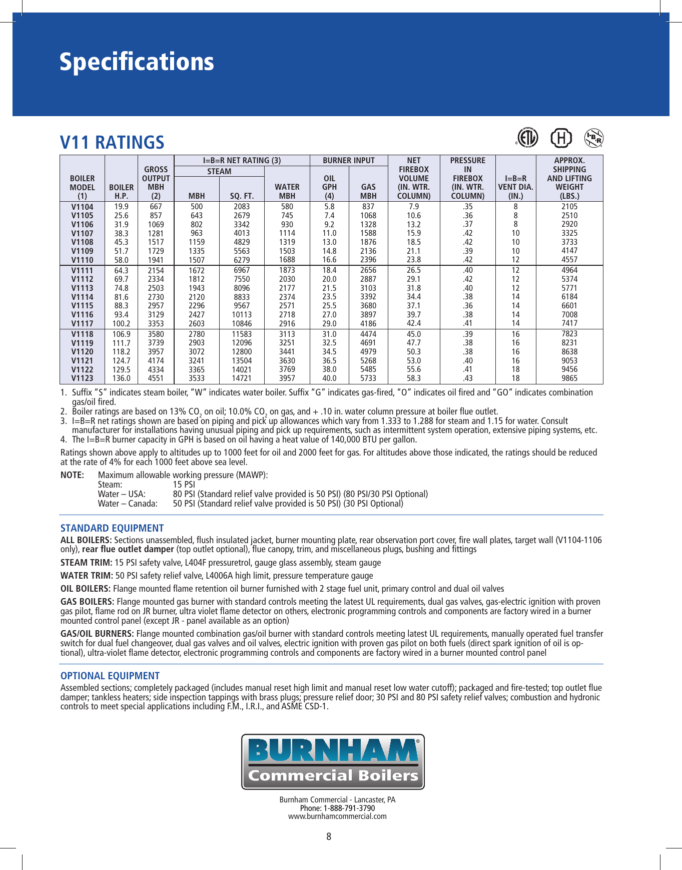 Page 8 of 8 - Burnham Burnham-Series-V11-Brochure-  Burnham-series-v11-brochure