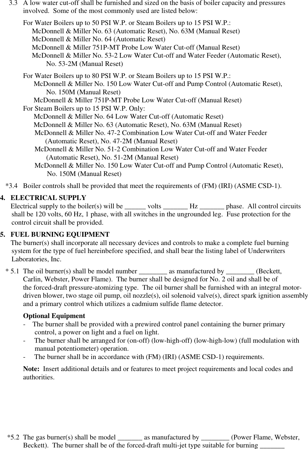 Page 3 of 4 - Burnham Burnham-V11H-Boiler-Specification-Sheet V11H Series Pressure Fired Specifications
