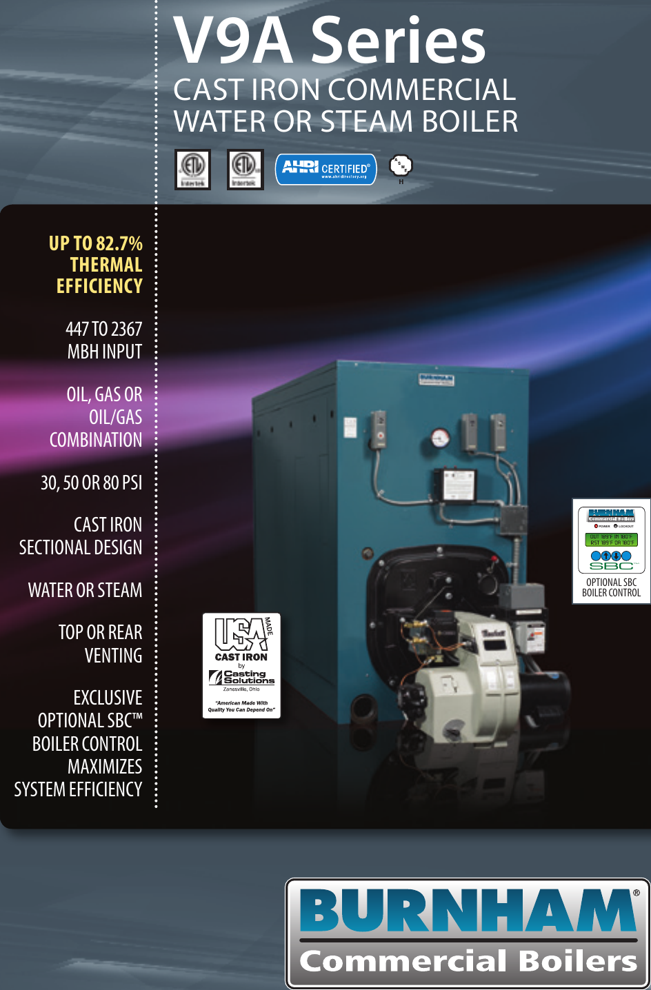 Page 1 of 4 - Burnham Burnham-V9A-Boiler-Brochure-  Burnham-v9a-boiler-brochure