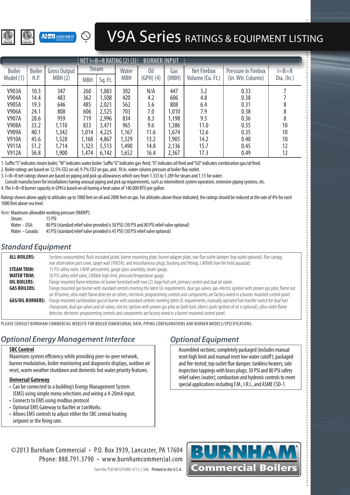 Page 4 of 4 - Burnham Burnham-V9A-Boiler-Brochure-  Burnham-v9a-boiler-brochure