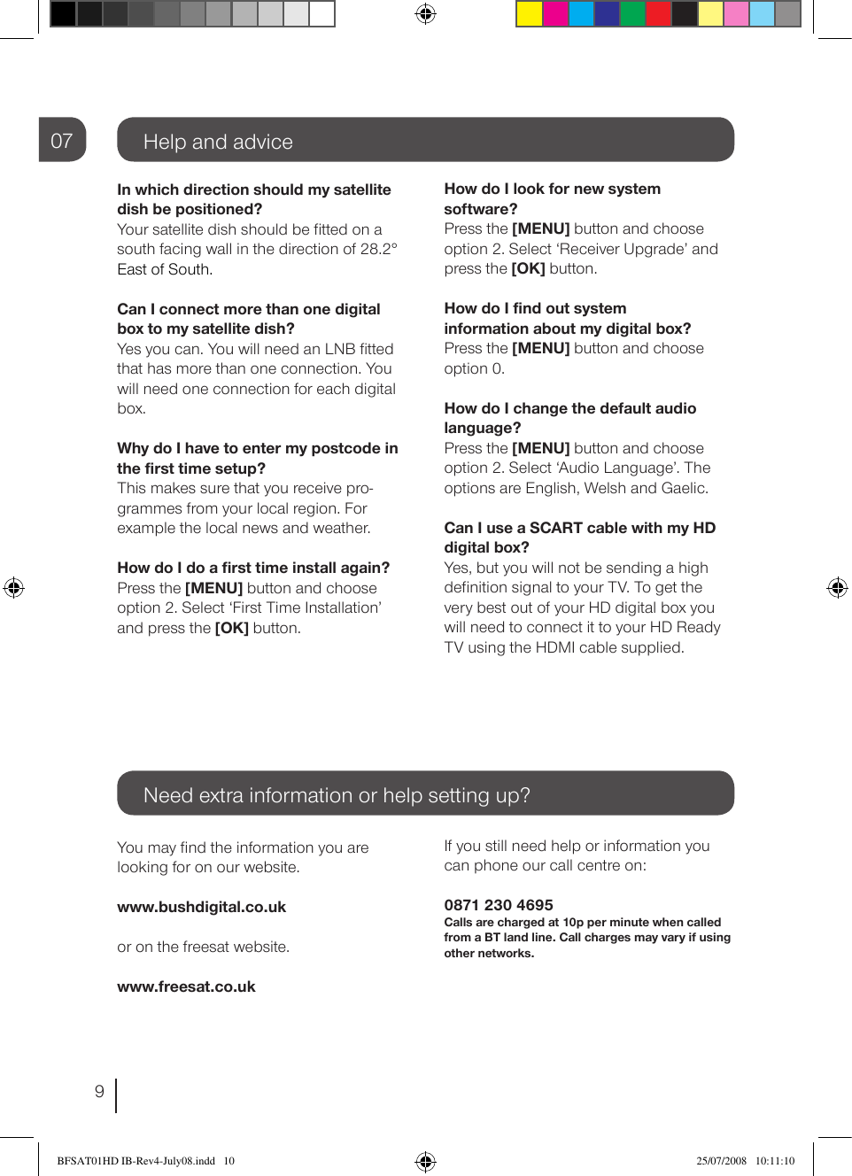 Page 10 of 12 - Bush Bush-Bfsat01Hd-Users-Manual-  Bush-bfsat01hd-users-manual