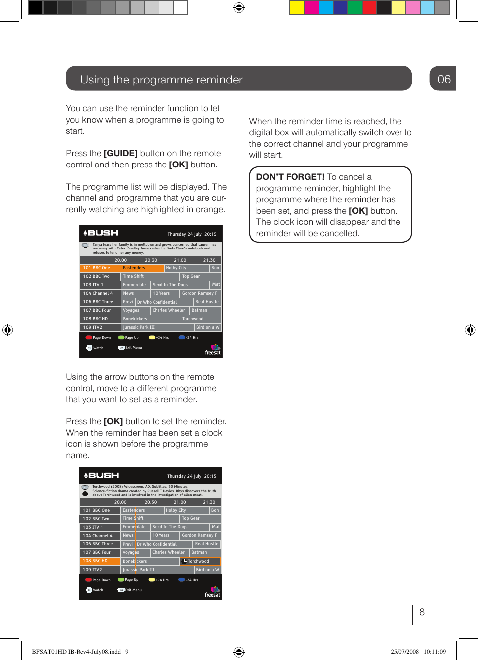 Page 9 of 12 - Bush Bush-Bfsat01Hd-Users-Manual-  Bush-bfsat01hd-users-manual