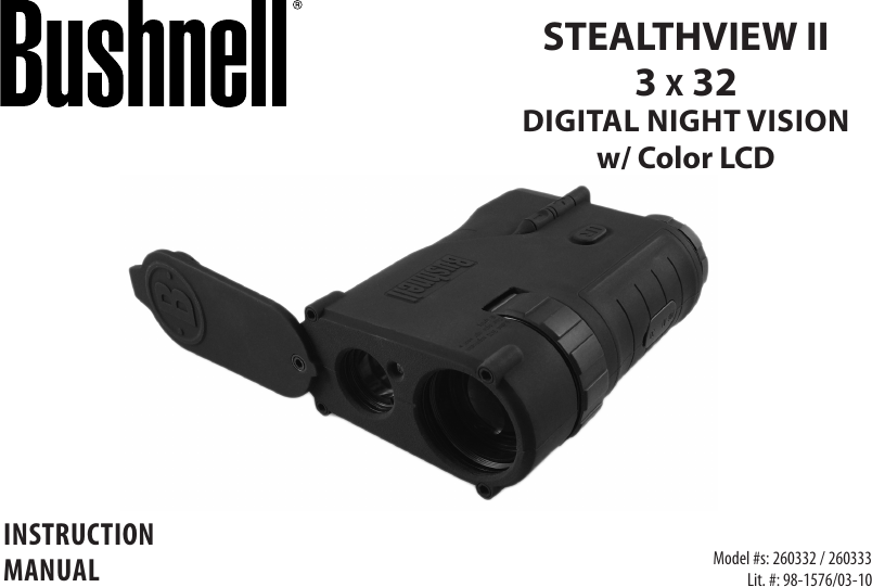 Bushnell 260332 Users Manual