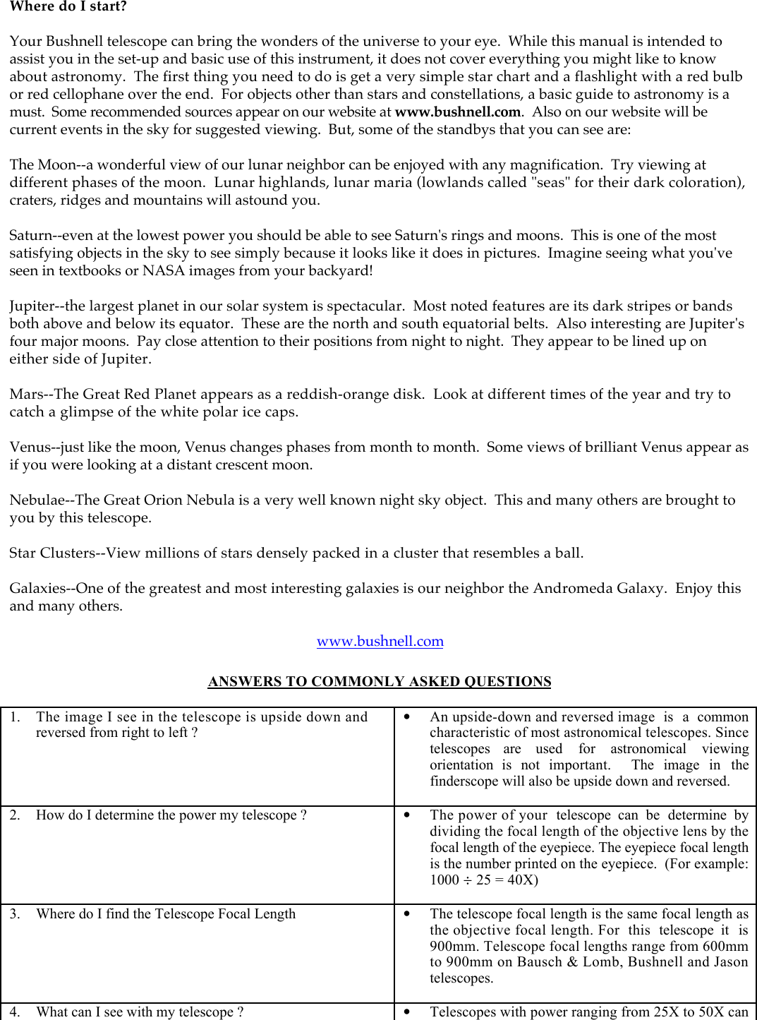 Page 6 of 8 - Bushnell Bushnell-78-9675-Users-Manual-  Bushnell-78-9675-users-manual
