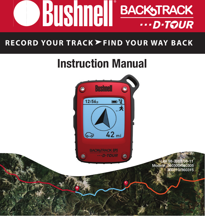 Bushnell Backtrack D Tour Instruction Manual BackTrackGPS_6LIM