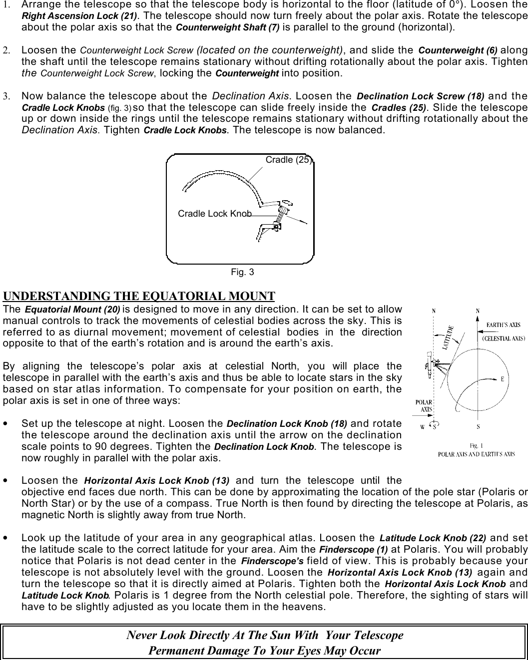 Page 4 of 6 - Bushnell Bushnell-Deep-Space-78-9518-Users-Manual-  Bushnell-deep-space-78-9518-users-manual