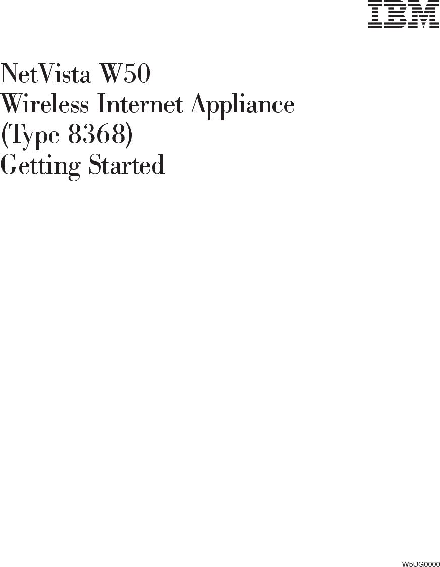 First Edition (November 2001)© Copyright International Business Machines Corporation 2001. All rights reserved.US Government Users Restricted Rights – Use, duplication or disclosure restricted by GSA ADP Schedule Contractwith IBM Corp.