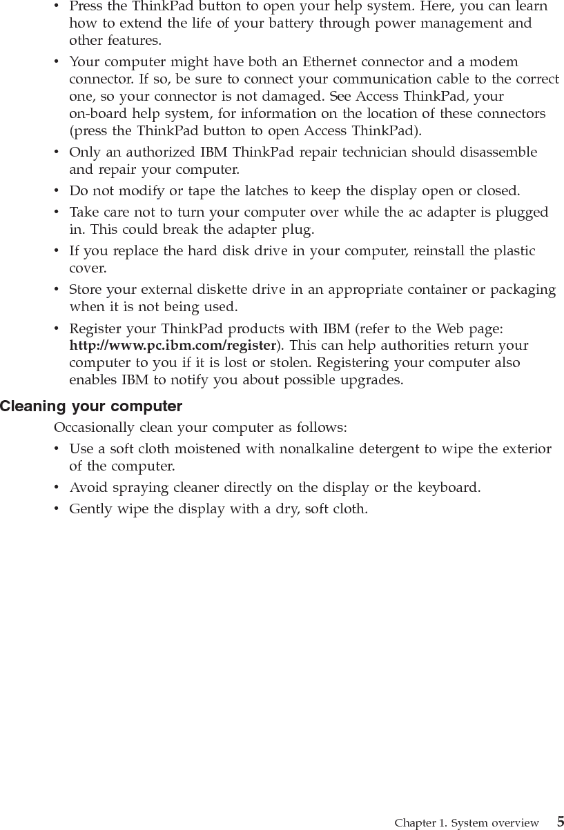 6ThinkPad X22 Service &amp; Troubleshooting Guide