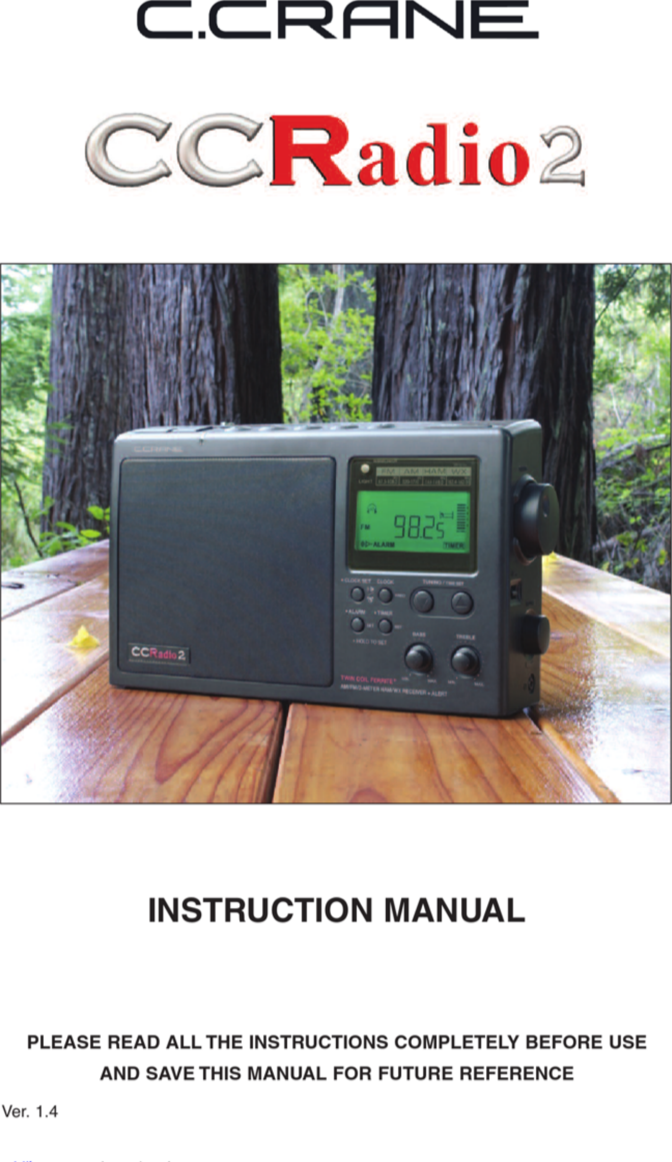 C Crane Cc Radio 2 Instruction Manual 1002043 User