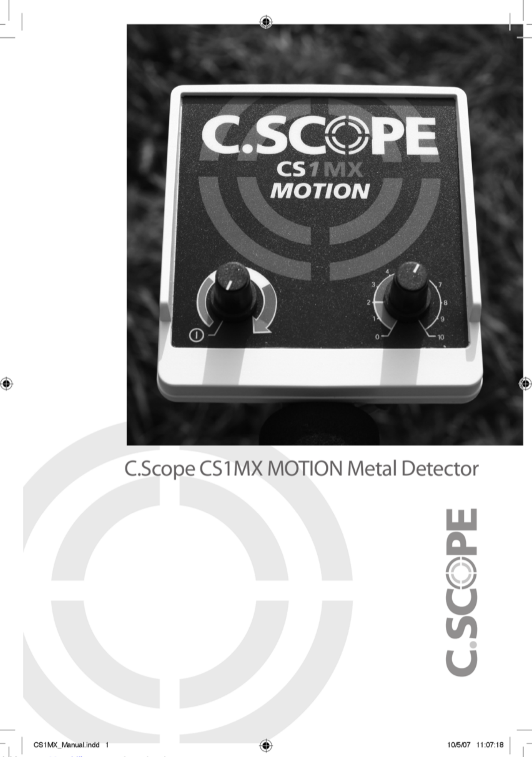 Page 1 of 4 - C-Scope C-Scope-Cs1Mx-Manual-1001975 User Manual