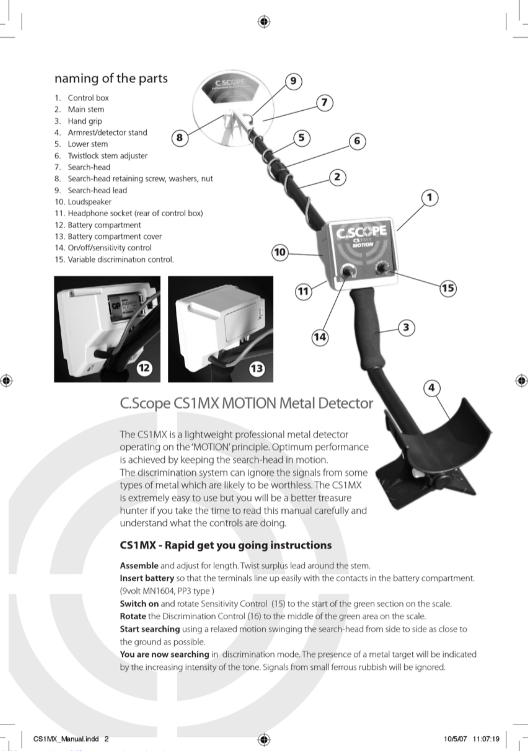 Page 2 of 4 - C-Scope C-Scope-Cs1Mx-Manual-1001975 User Manual