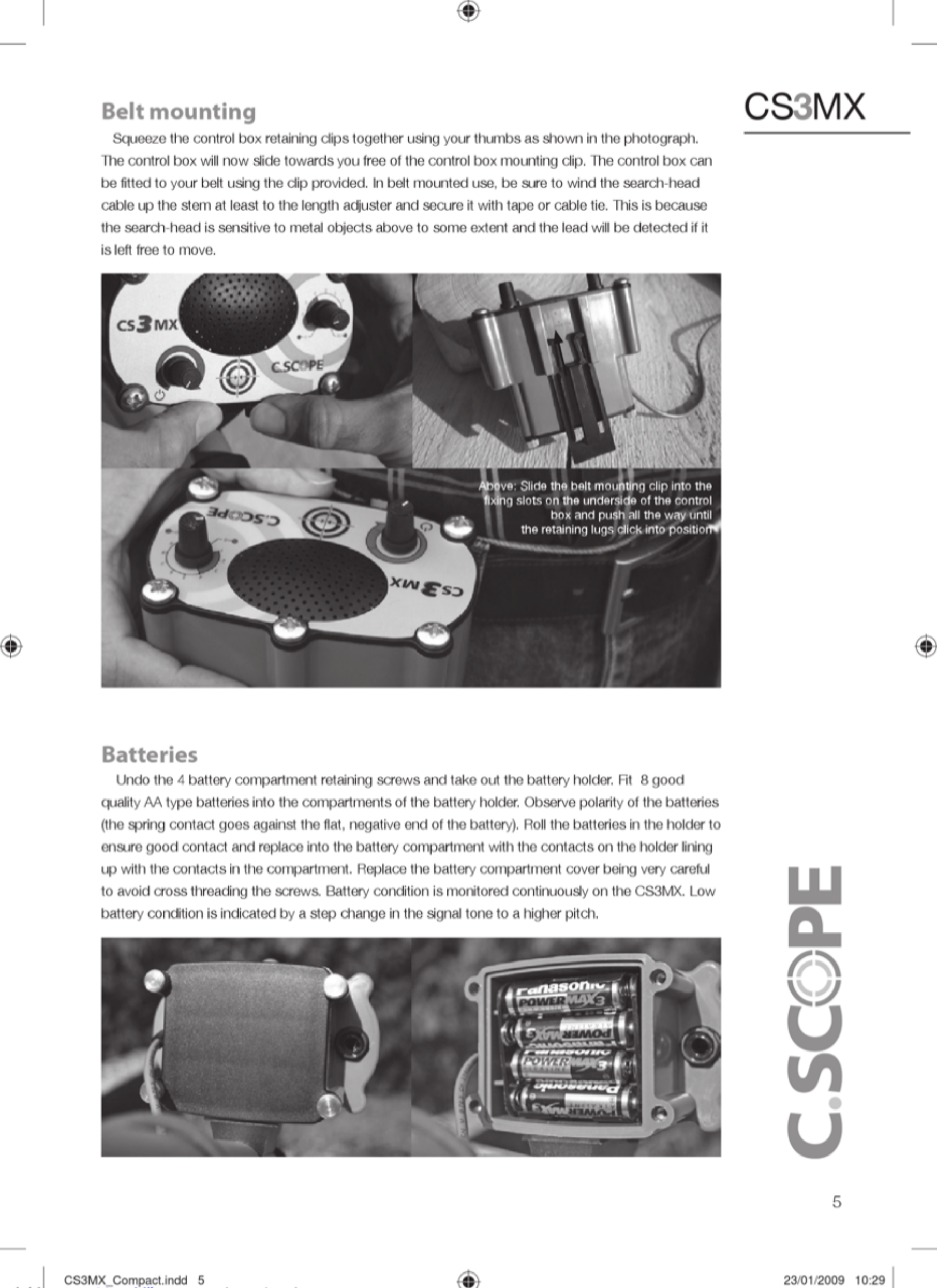 Page 5 of 8 - C-Scope C-Scope-Cs3Mx-Operating-Instructions-Manual-1001978 User Manual