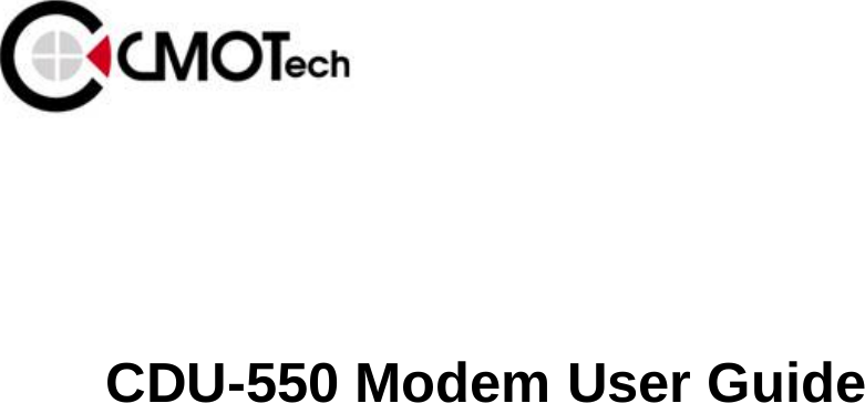                    CDU-550 Modem User Guide            
