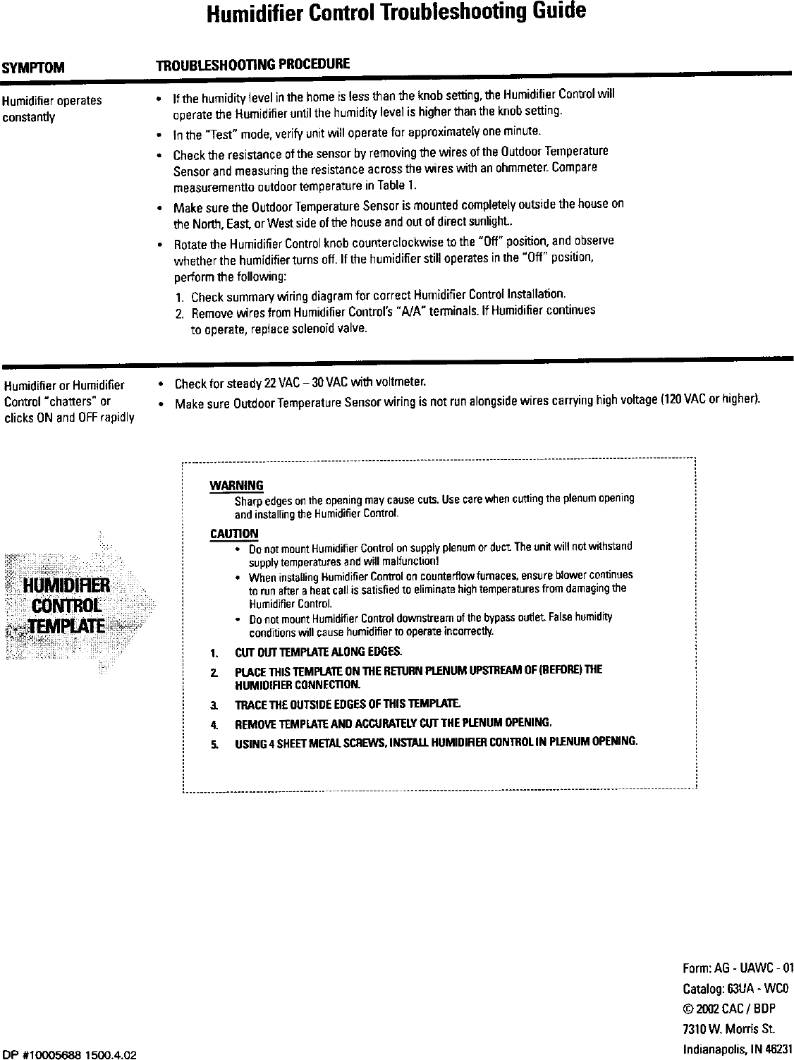 Page 4 of 4 - CARRIER  Controls And HVAC Accessories Manual L0211035