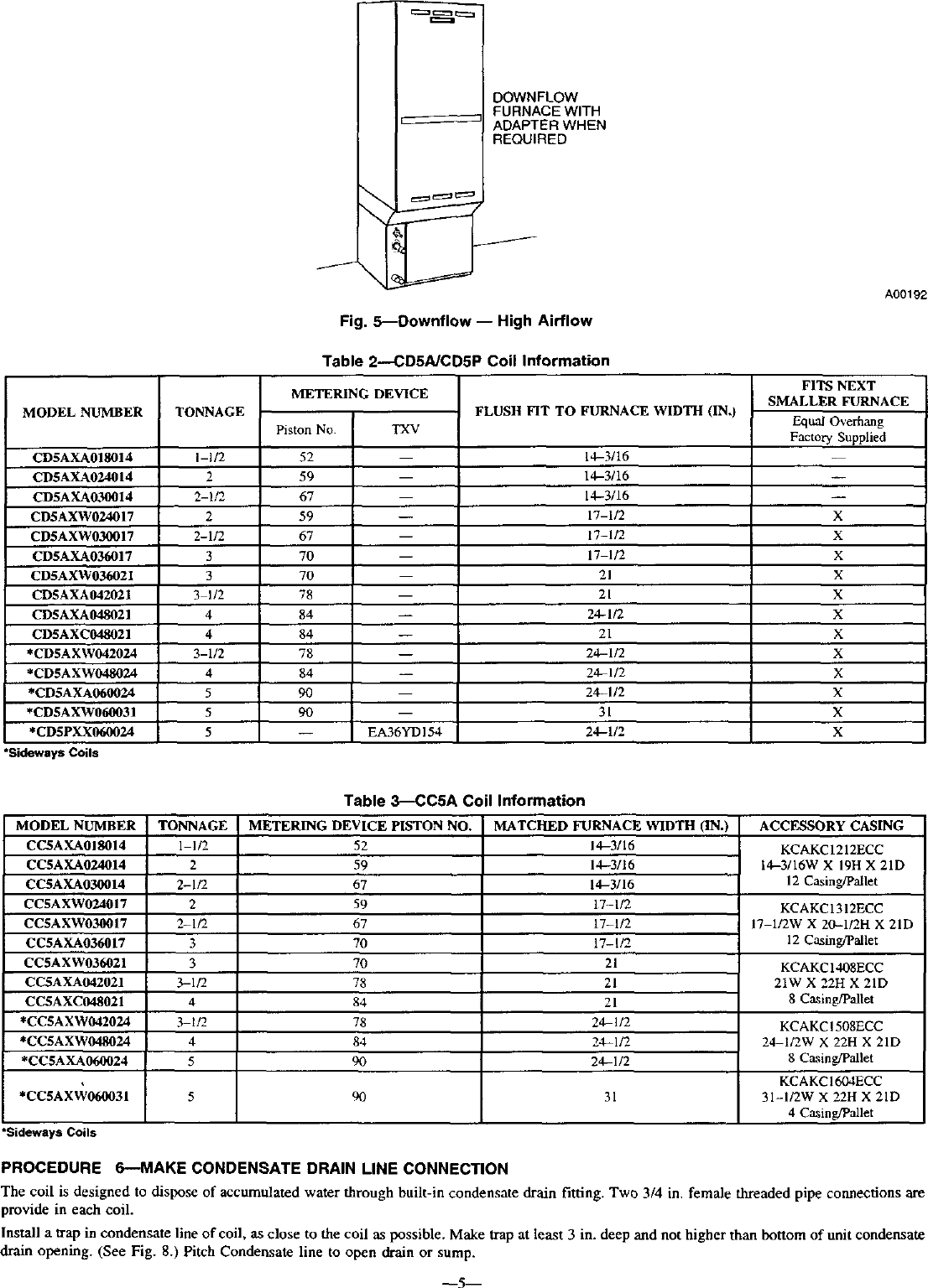 Page 5 of 8 - CARRIER  Evaporator Coils Manual L0211040