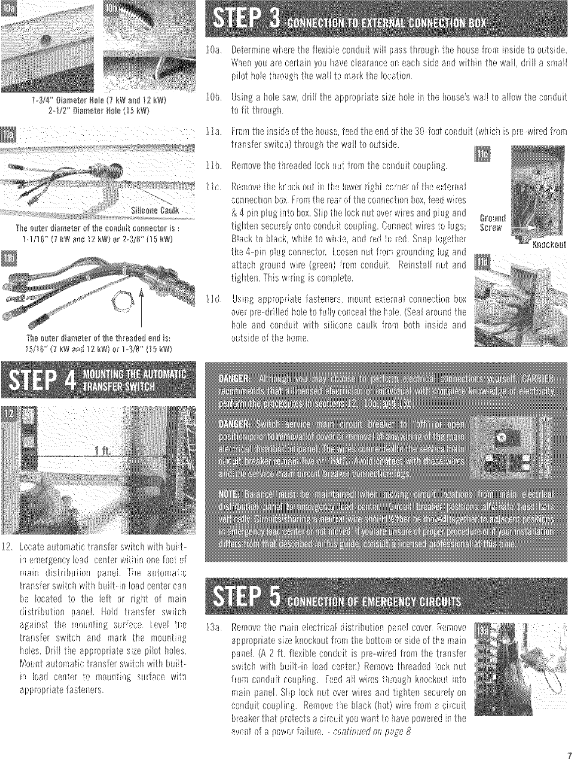 Page 7 of 8 - CARRIER  Home Generator Manual L0502275