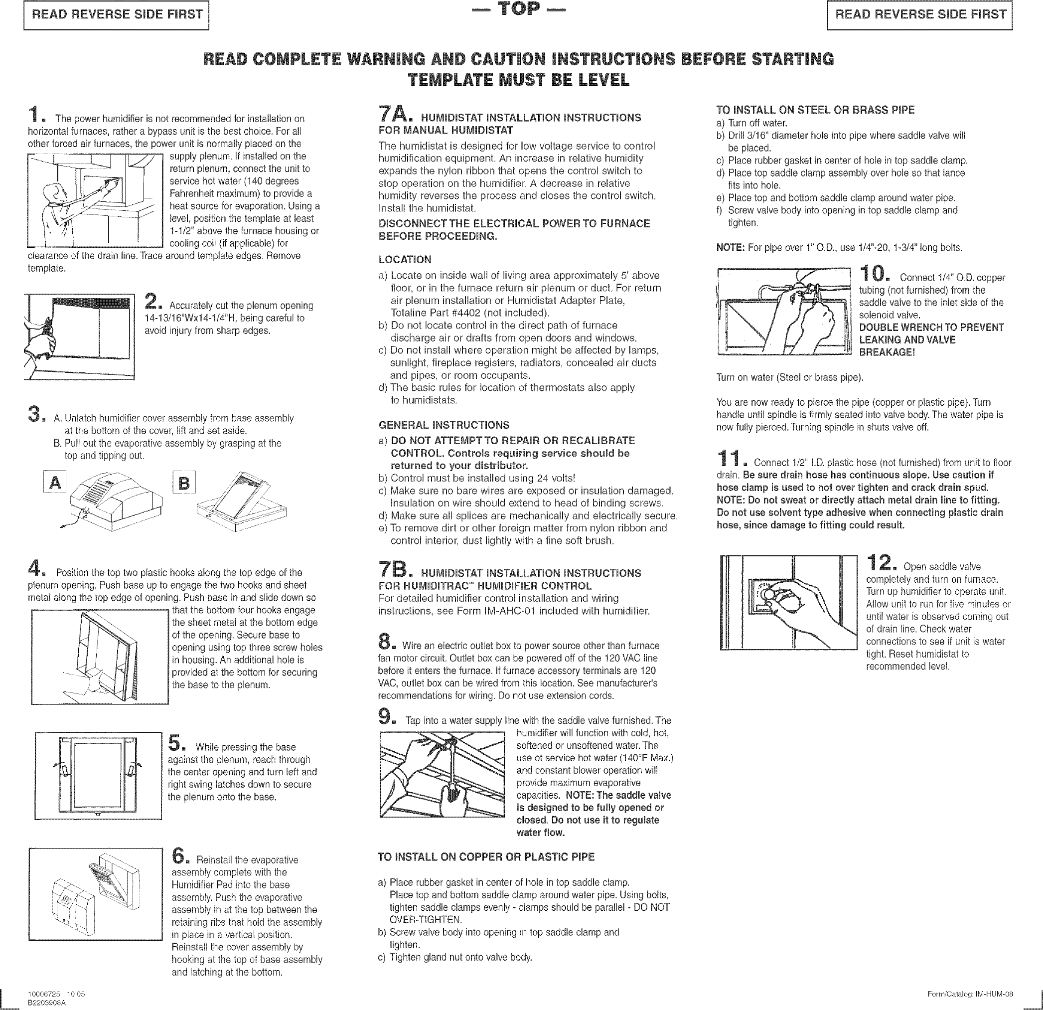 CARRIER Humidifier Manual L0512103