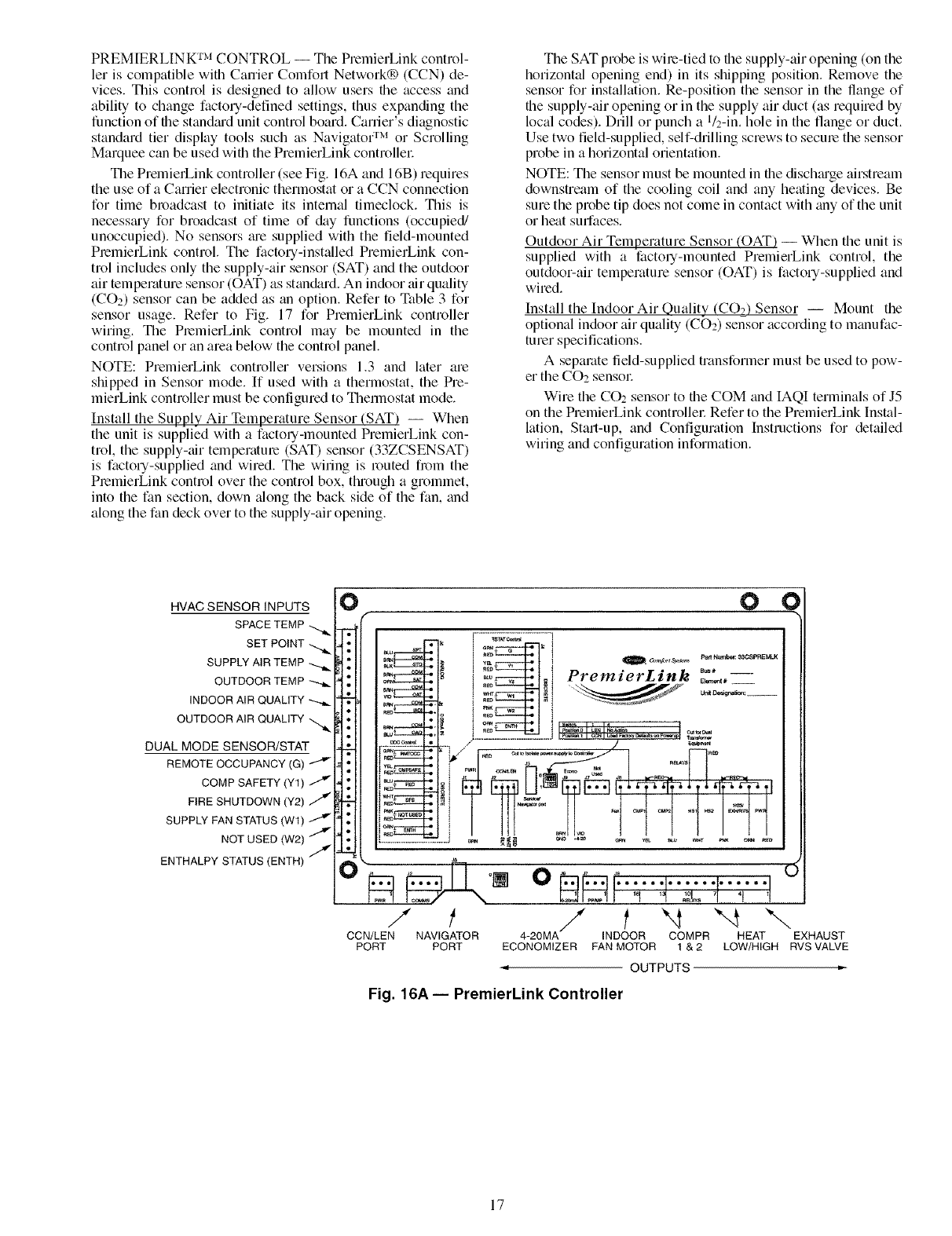 CARRIER Package Units(both Units Combined) Manual L0520544