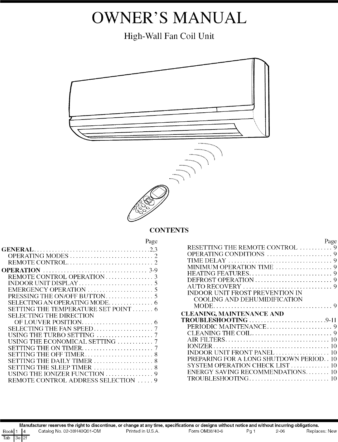 Page 1 of 12 - CARRIER  Air Conditioner/heat Pump(outside Unit) Manual L0604197