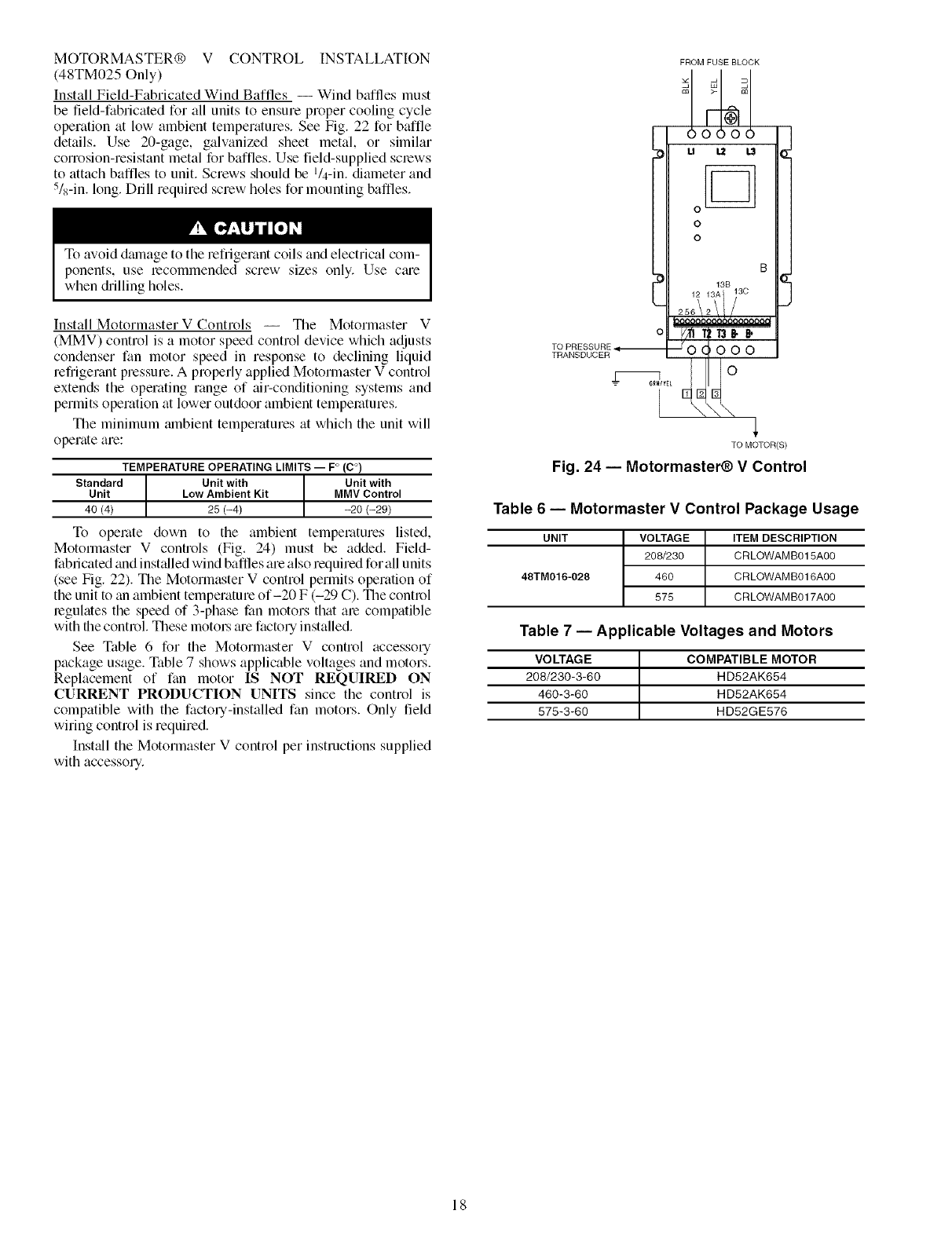 CARRIER Package Units(both Units Combined) Manual L0606342