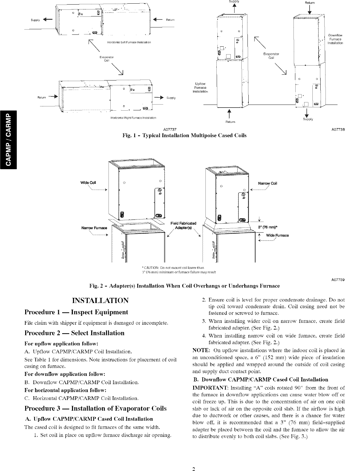 Page 2 of 4 - CARRIER Evaporator Coils Manual L0711033