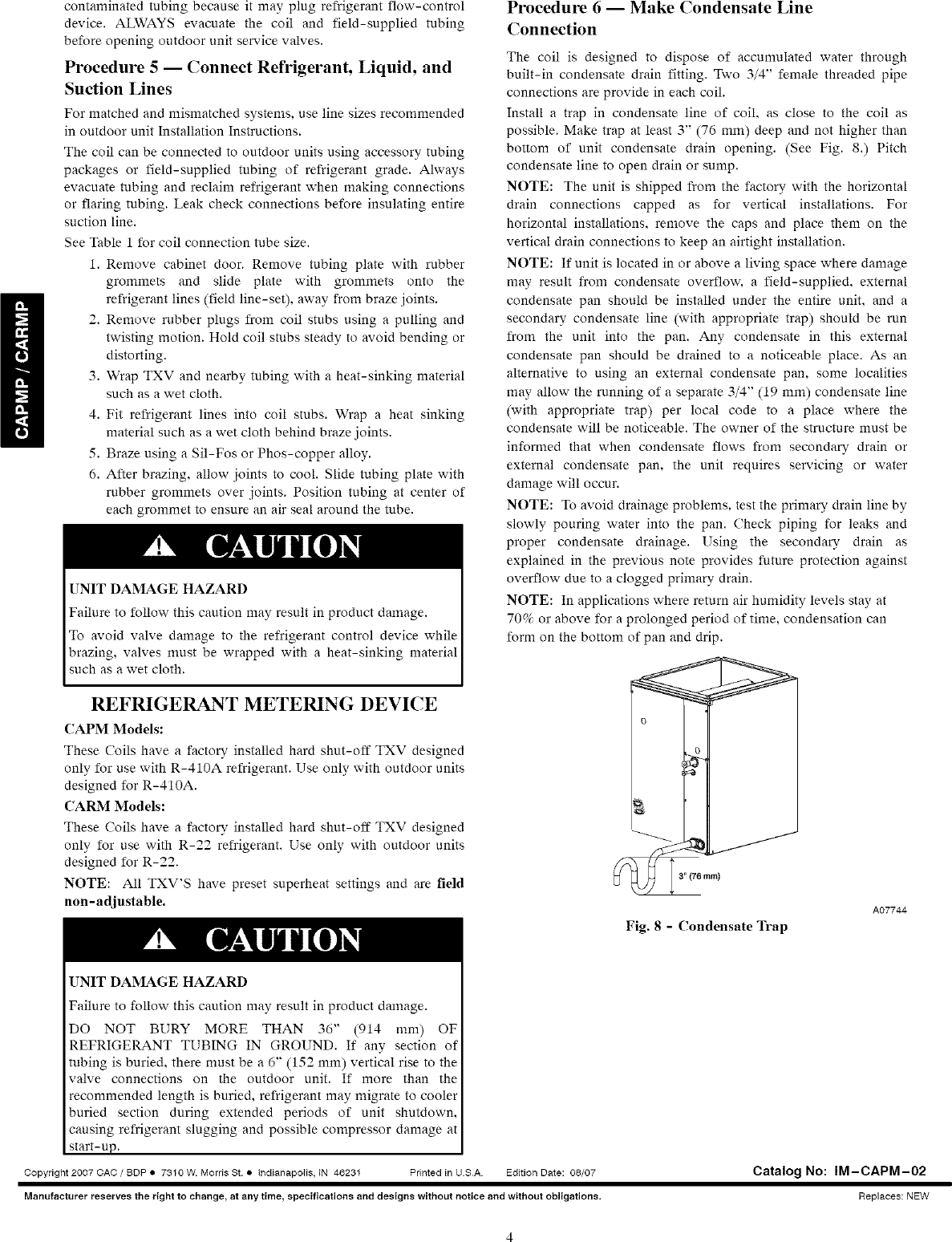 Page 4 of 4 - CARRIER Evaporator Coils Manual L0711033