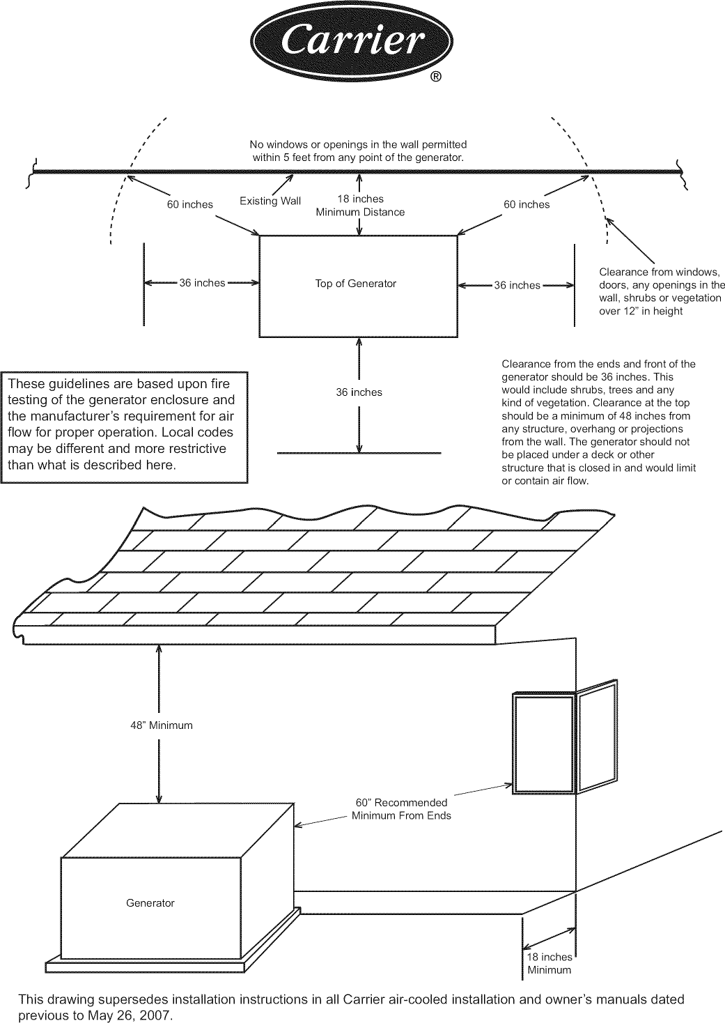 Page 2 of 4 - CARRIER  Home Generator Manual L0810473