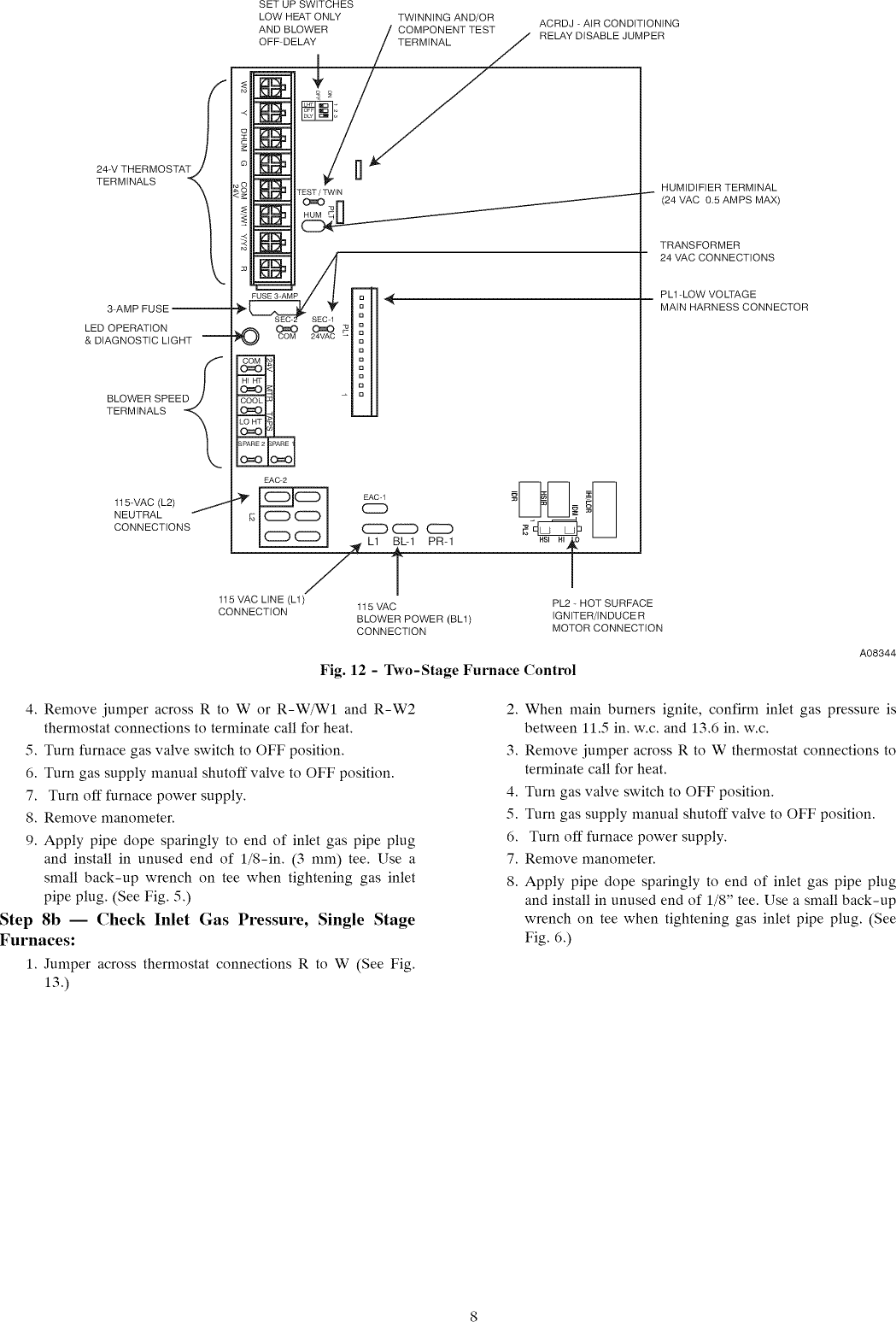 CARRIER Furnace/Heater, Gas Manual L1002541
