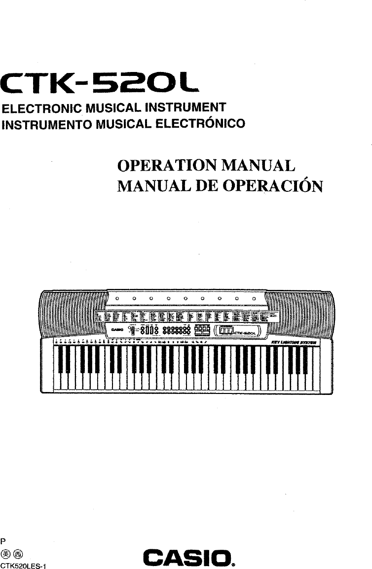 CASIO Musical Instruments Manual L0806636
