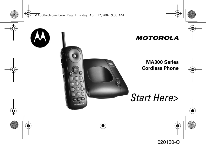 MA300welcome.book  Page 1  Friday, April 12, 2002  9:30 AM