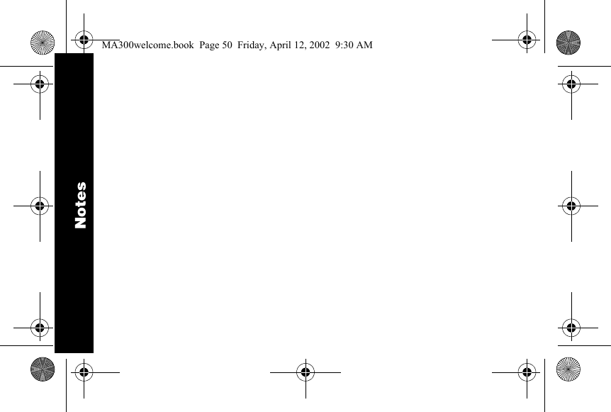 NotesMA300welcome.book  Page 50  Friday, April 12, 2002  9:30 AM