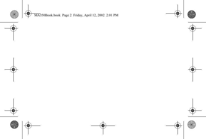 MA350Book.book  Page 2  Friday, April 12, 2002  2:01 PM