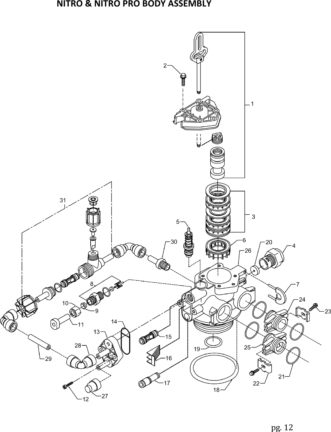 pg. 12  NITRO &amp; NITRO PRO BODY ASSEMBLY  