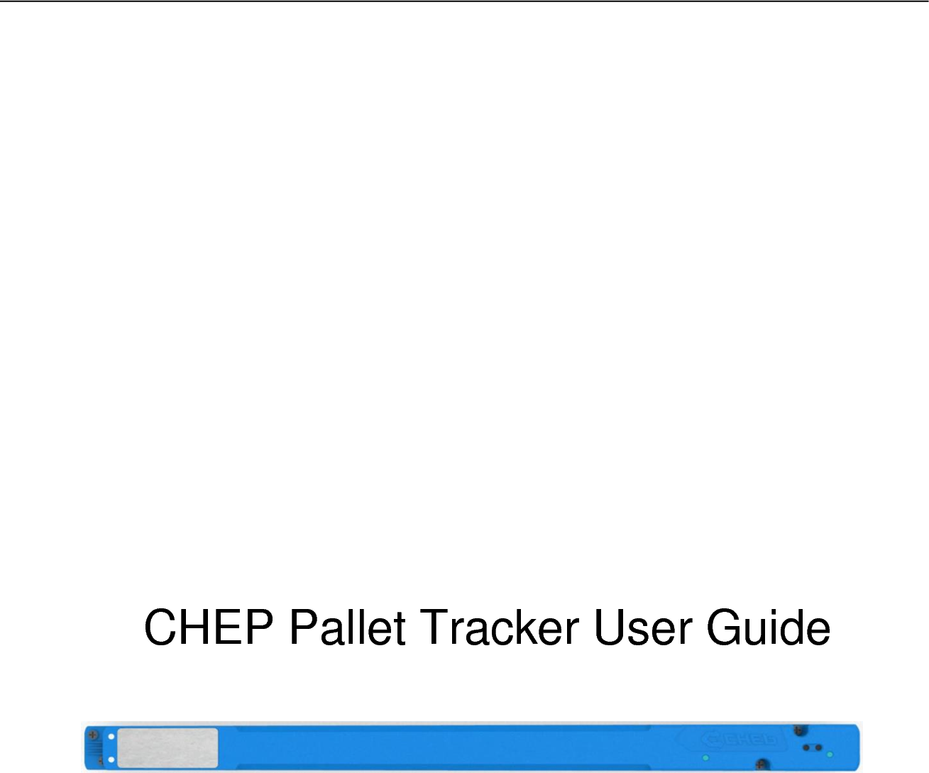 CHEP ULTRALONG Pallet Tracker Discussion and FAQ