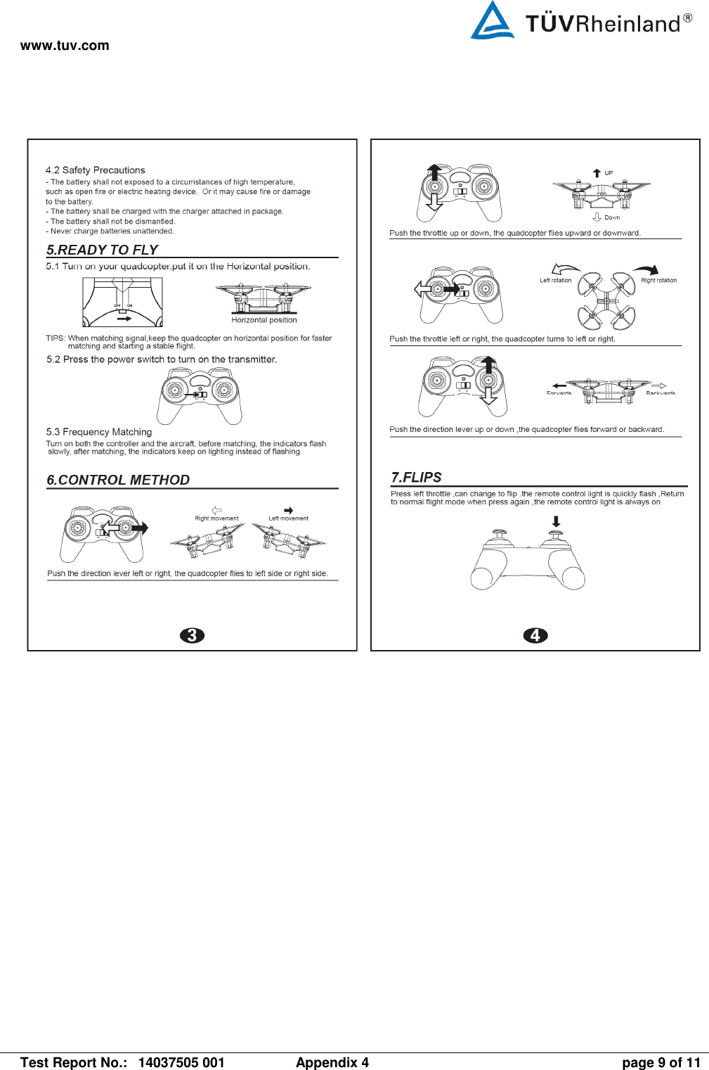 www.tuv.com   Test Report No.:  14037505 001  Appendix 4  page 9 of 11  