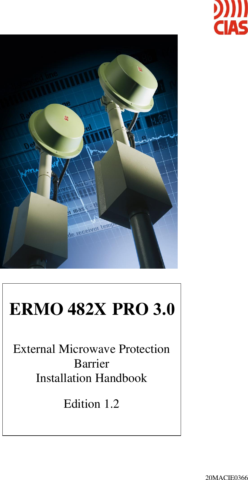 20MACIE0366 ERMO 482X PRO 3.0External Microwave Protection Barrier  Installation Handbook Edition 1.2 